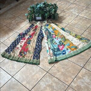 Blue Sky Maxi Asymmetrical Tiered Wide Leg traveler pant